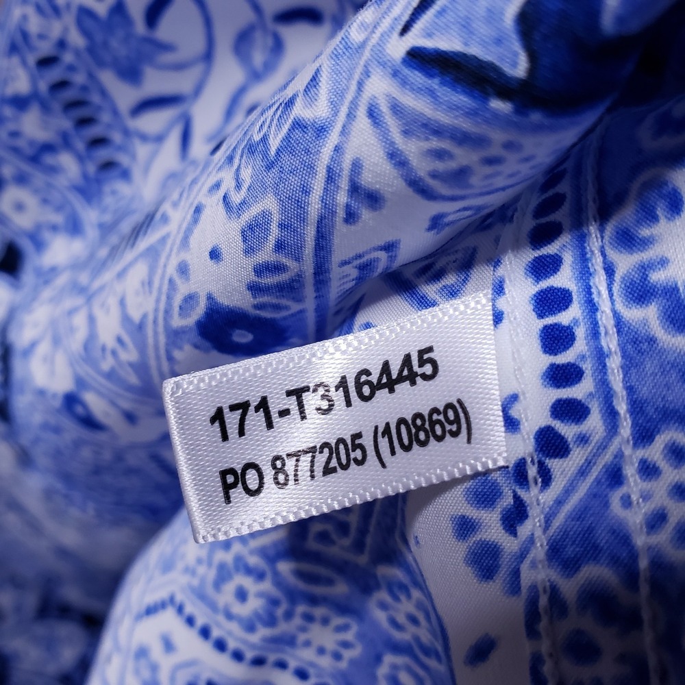 Tommy Bahama Shirt XL Blue Mediterranean Mykonos Reverse Print Flip Silk Summer - Picture 14 of 14